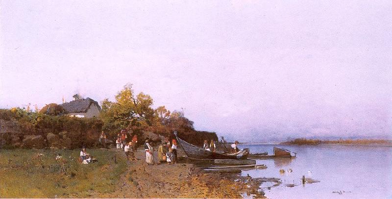 Meszoly, Geza Fishermen's Ferry at the River Tisza